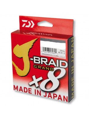 Daiwa J-Braid Grand 8-Braid, 150m, multi couleur, Fil de Pêche Tressé